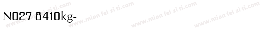 N027 8410kg字体转换